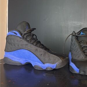 Black and Blue Jordan 13’s